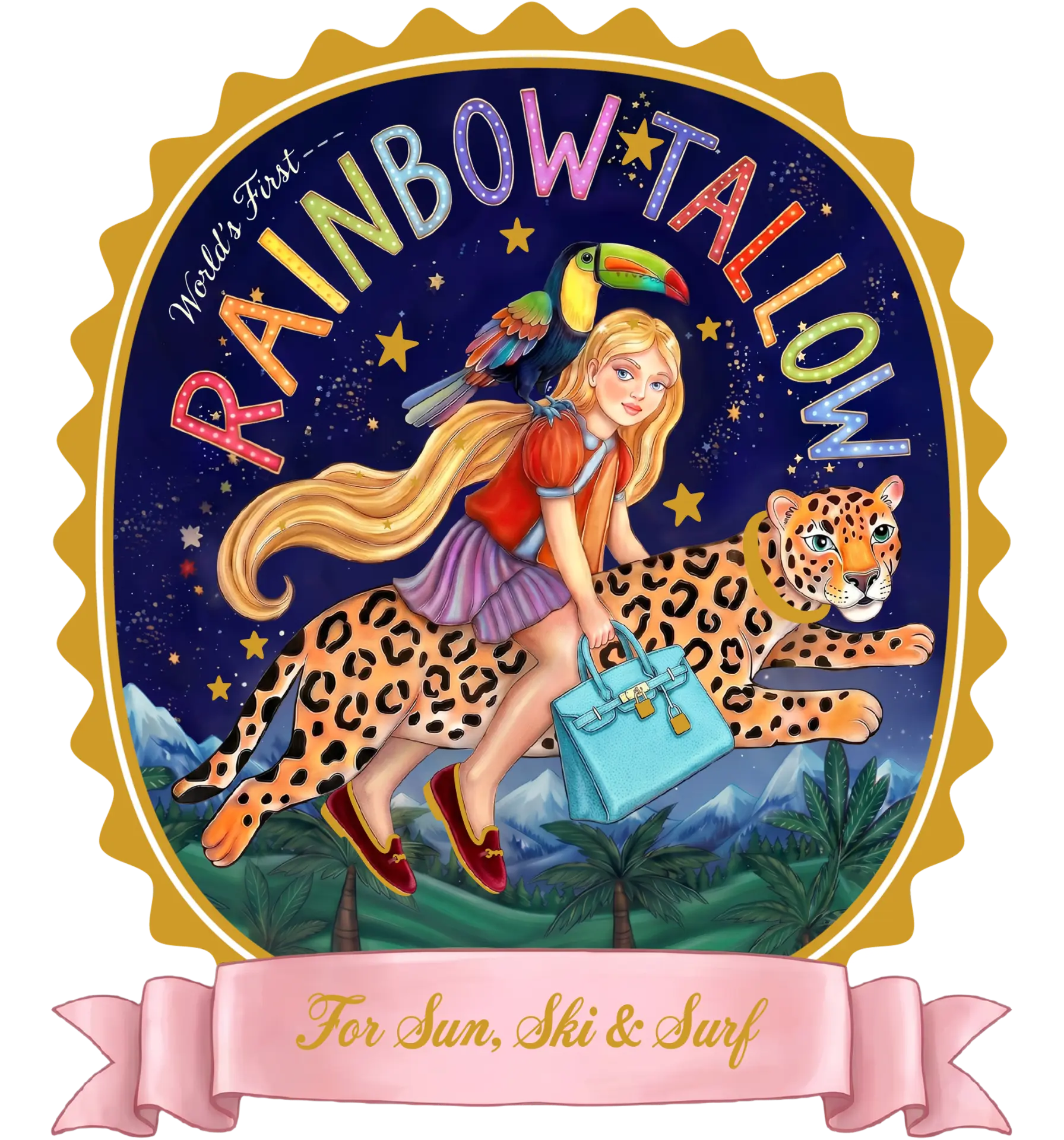 Rainbow Tallow front label