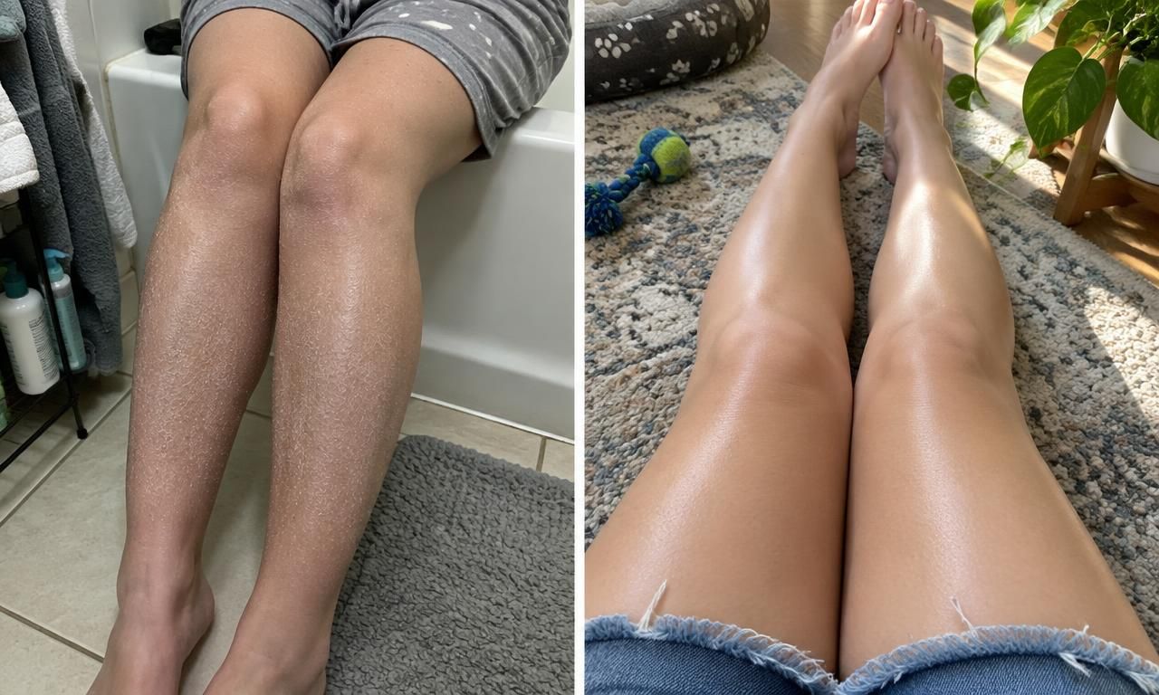 Before and after: After two weeks